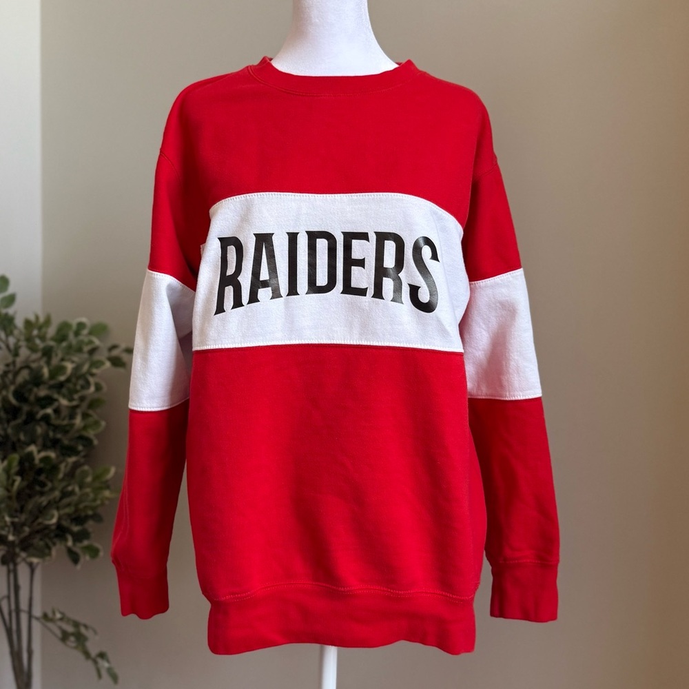 Retro Fan Cloth Raiders Crewneck Sweatshirt